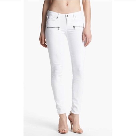 PAIGE 'Indio Zip'‎ Skinny Stretch Jeans Size 26 - Picture 1 of 10